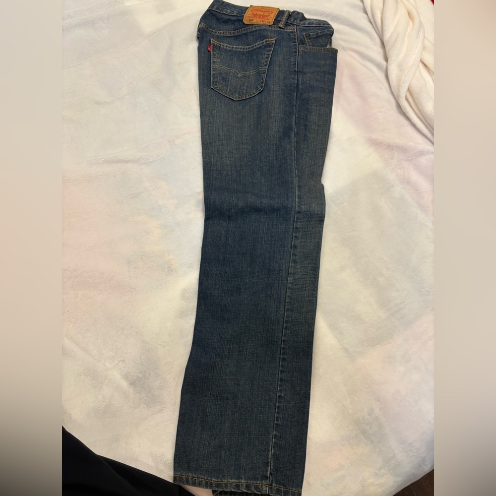 EUC 36x32 559 Levi's Dark Blue Straight Jeans for Men - Picture 2 of 4